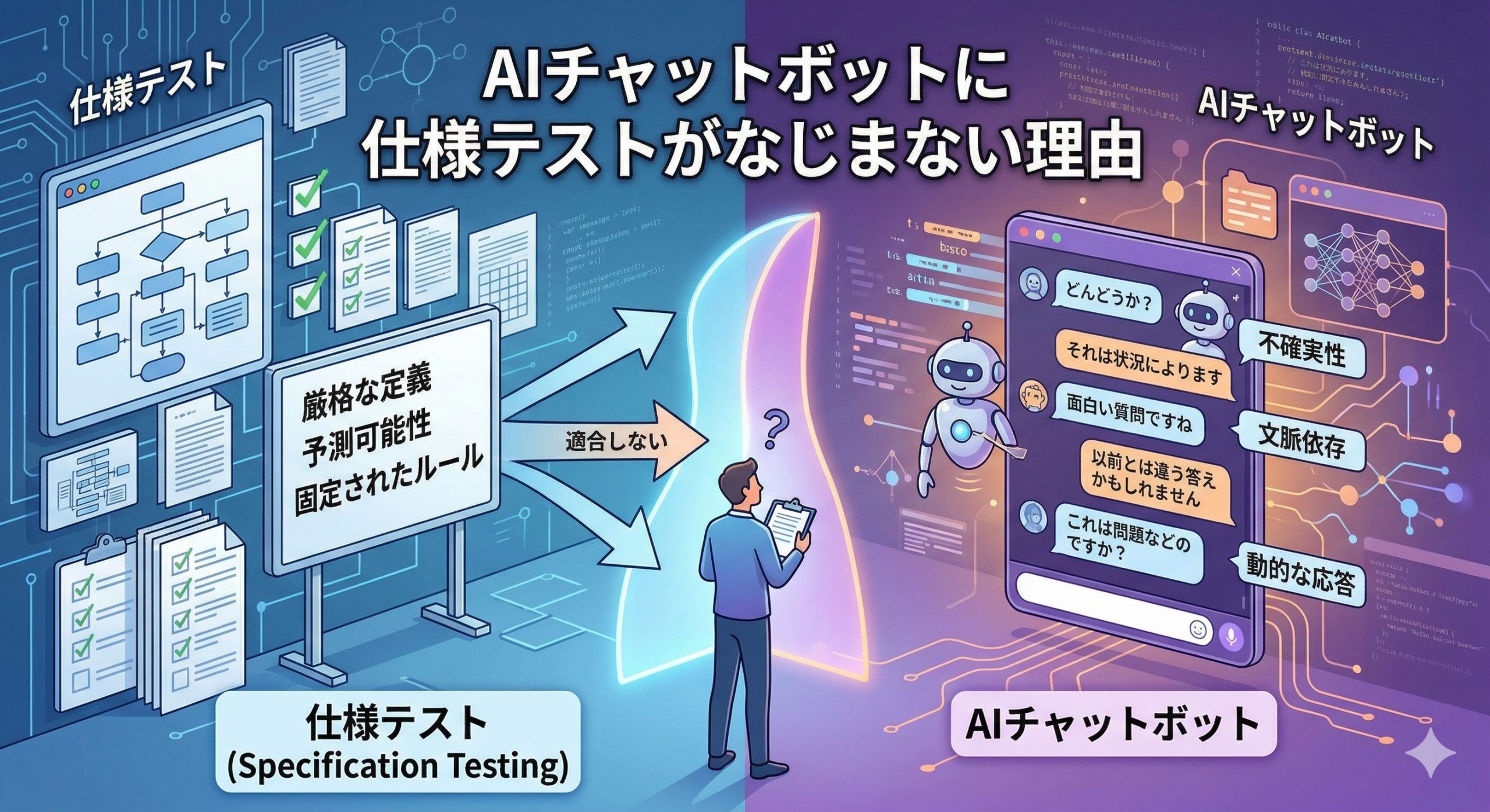 AIチャットボットに仕様テストがなじまない理由
