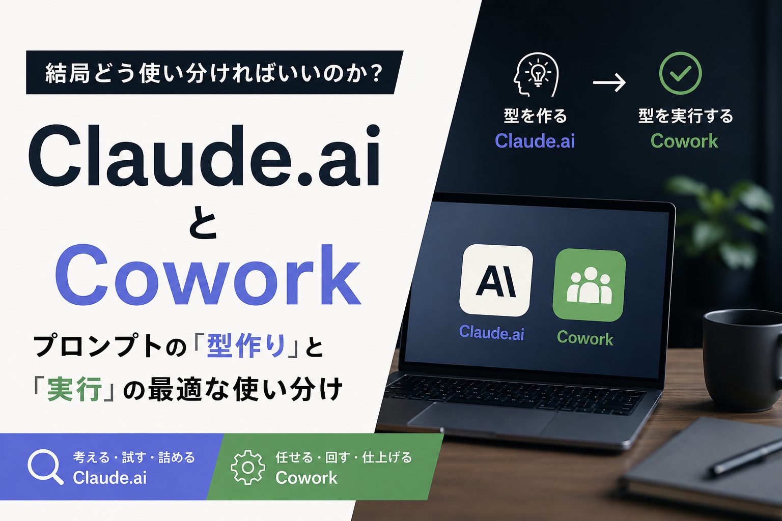 プロンプト発見からCowork運用へ──「型作り」と「実行」の分業